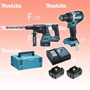 Makita DLX 2191 TJ Bohrschrauber + Bohrhammer 18V