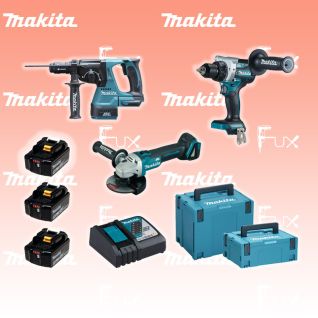 Makita DLX 3157 TJ 3 Maschinen 18V